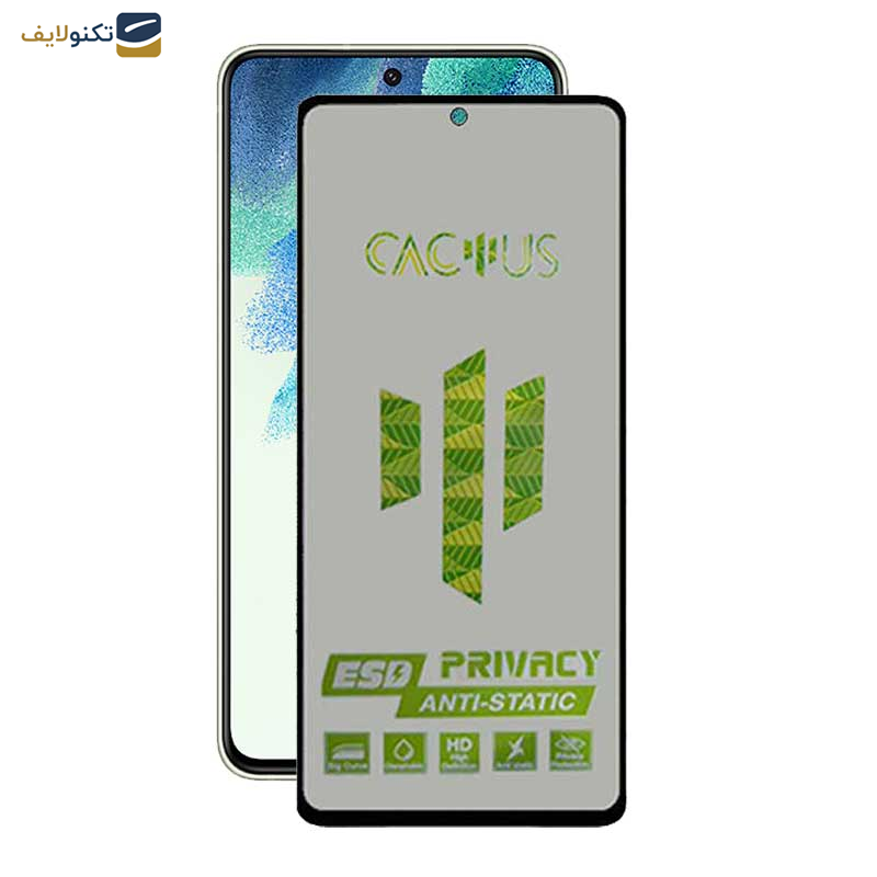 محافظ صفحه نمایش حریم شخصی اپیکوی مدل Cactus-ESD-Privacy مناسب برای گوشی  موبایل سامسونگ Galaxy S21 FE - Epicoy Cactus-ESD-Privacy Screen Protector For Samsung Galaxy S21 FE